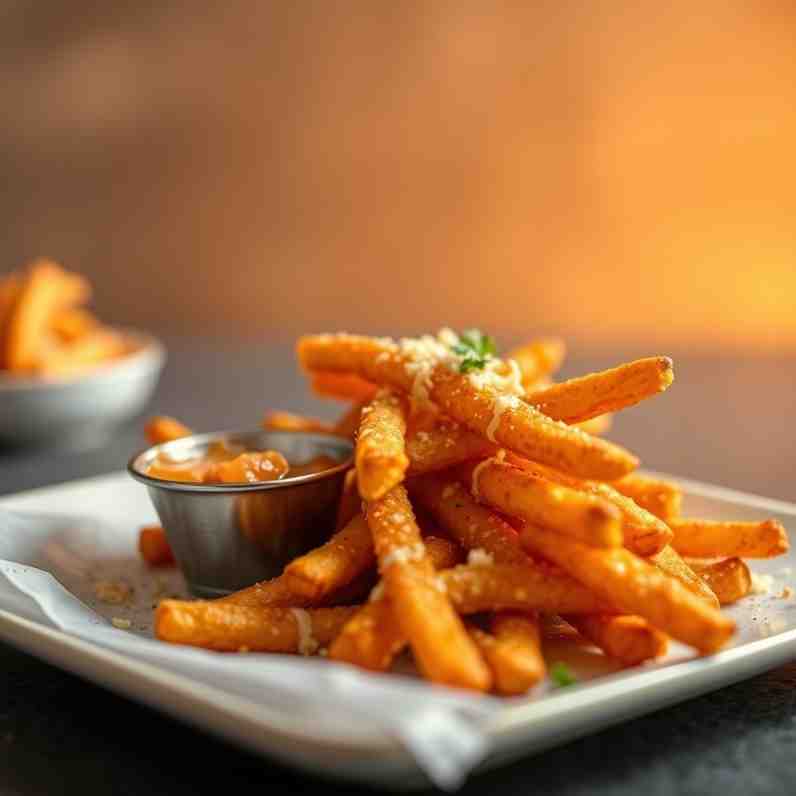 Crispy Salchipapas - Cheese French Fries Recipe